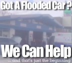 flooded car